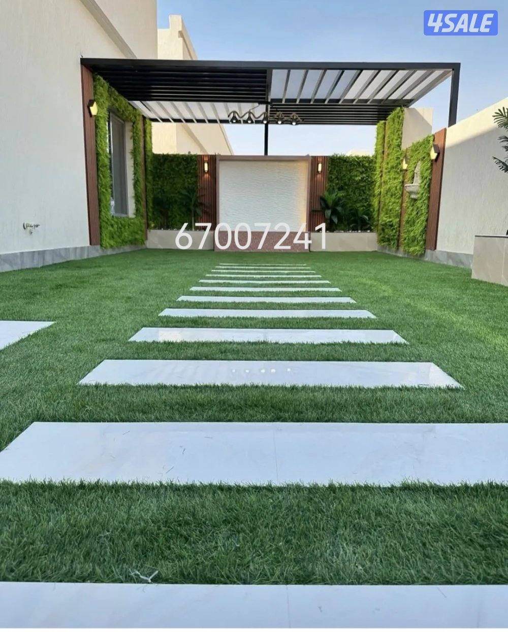 تنسيق حدائق تيل صناعي تيل طبيعي أسوار تركي دزينات بديل خشب ثري دي9