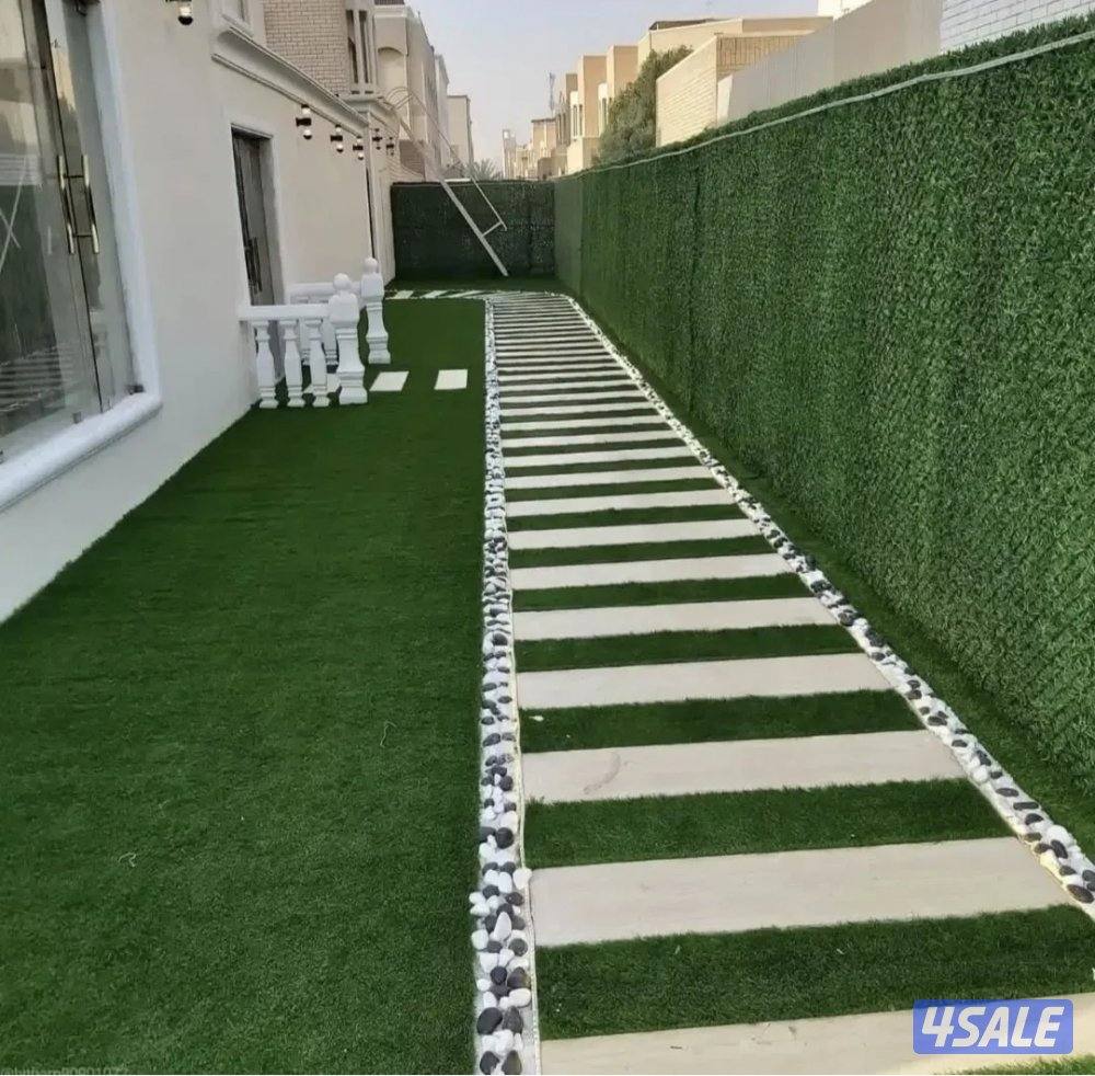 تنسيق حدائق تيل صناعي تيل طبيعي أسوار تركي دزينات بديل خشب ثري دي12