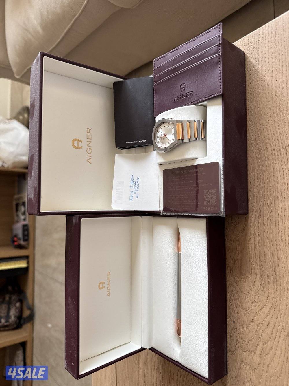 Aigner watch pen and wallet0