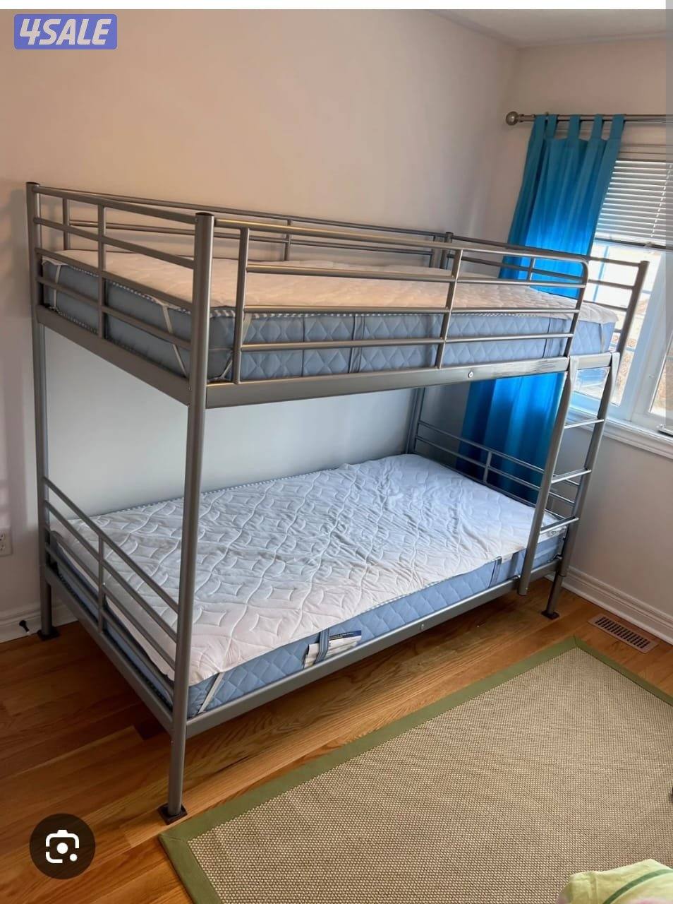 سرير ايكيا دورين 90x200 مع اغراض اخري0