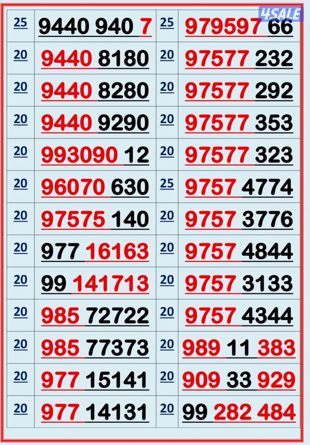 إكسترا للاتصالات ارقام مميزة3