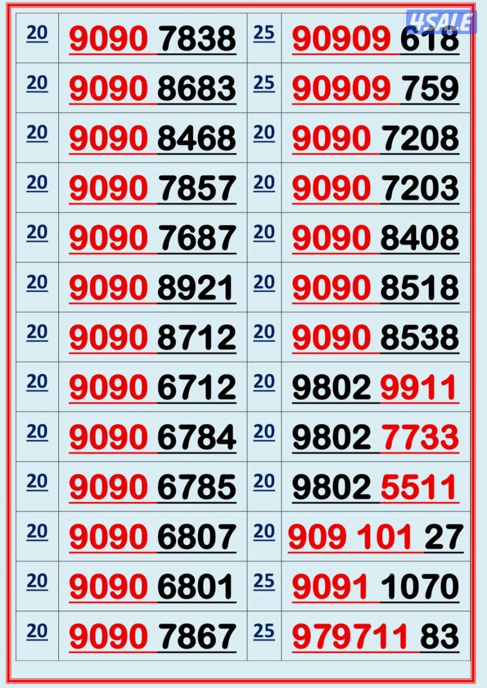 إكسترا للاتصالات ارقام مميزة5