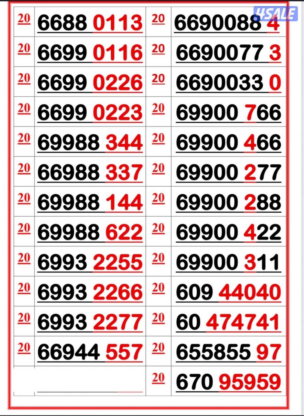 اكسترا للاتصالات ارقام مميزة1