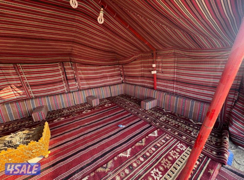للبيع خيمة جملون شراع  4*6 من الداخل سدو مع الفرش والجلسة0