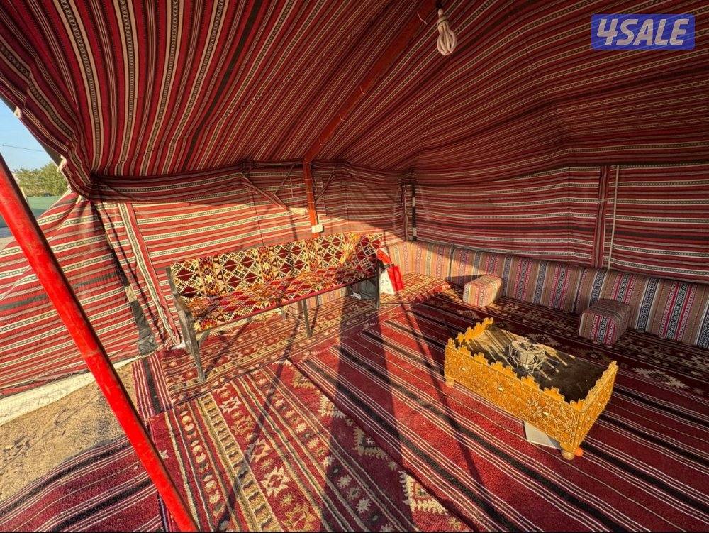 للبيع خيمة جملون شراع  4*6 من الداخل سدو مع الفرش والجلسة1