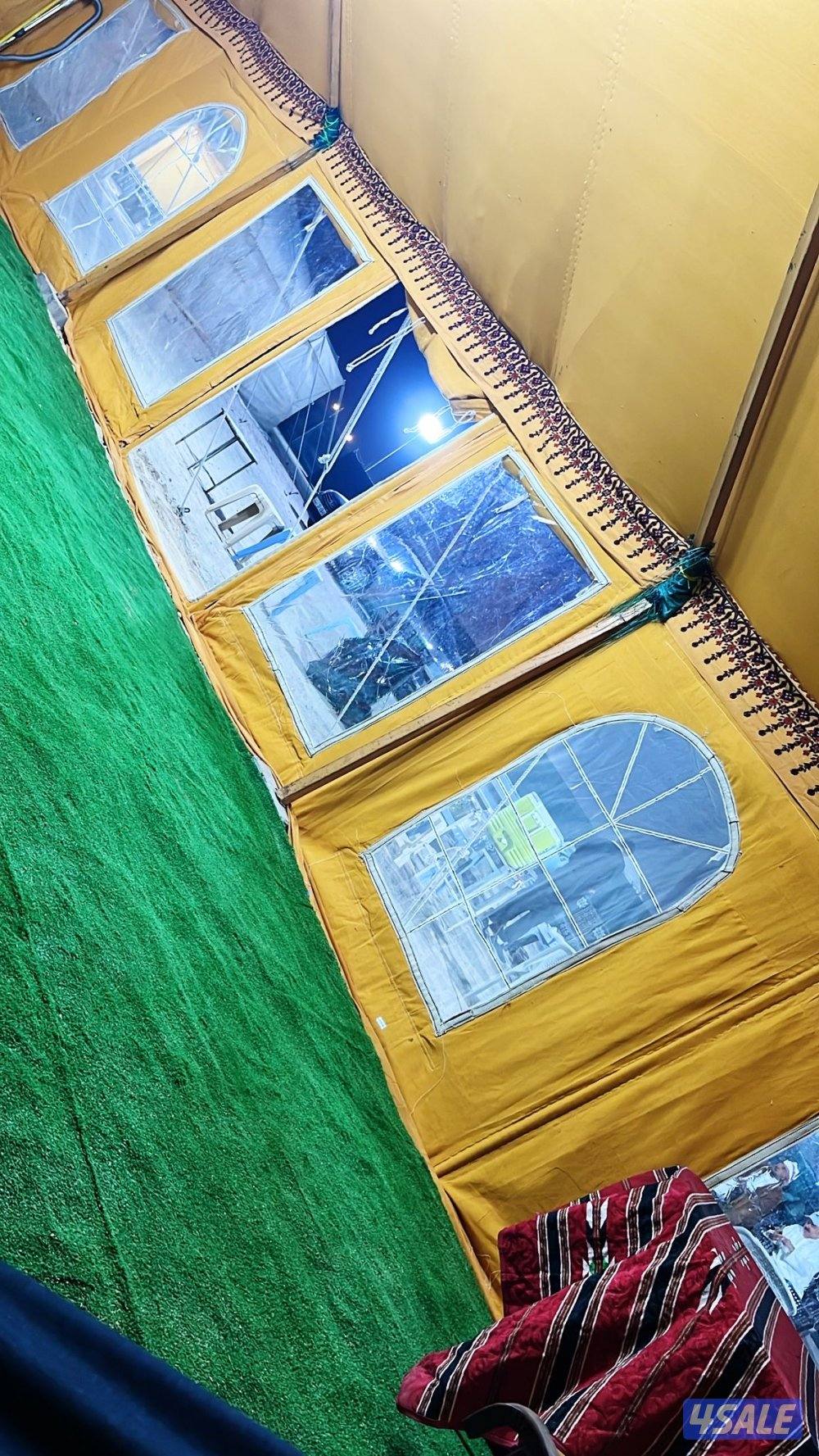 للبيع خيام جديده بالخيشه باكستانبه خام ٢٤4