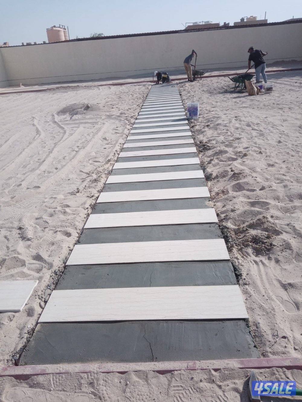 معلم فني لتوريد وتركيب جميع انواع البلاط المتداخل والكربستون وتنسيق ال9