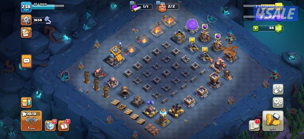 للبيع حساب كلاش4