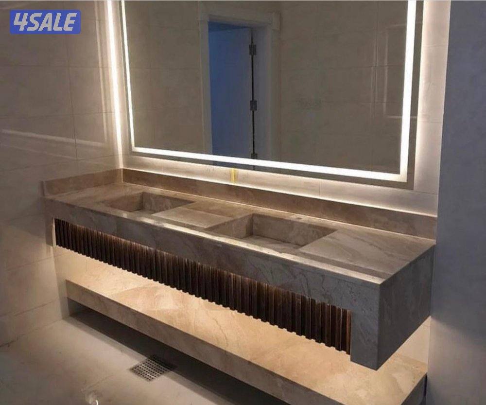 مغاسل رخام طبيعي وصناعي وجارت خشبية وصباغة1