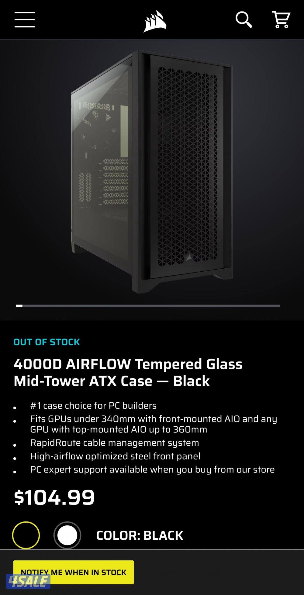 corsair 4000d airflow - mid tower PC Case2