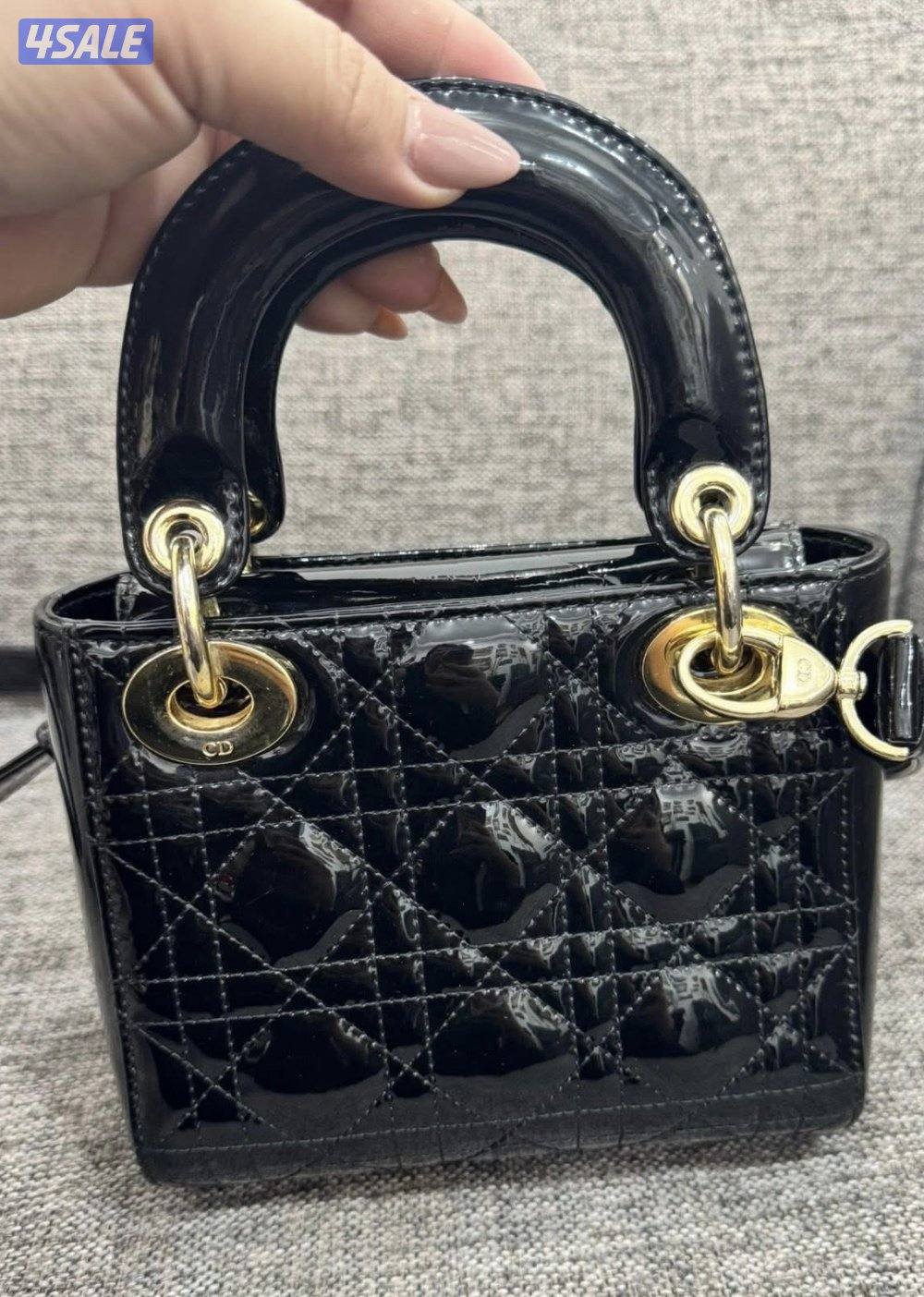 Original mini lady Dior black . Used but clean , no box no papers.0