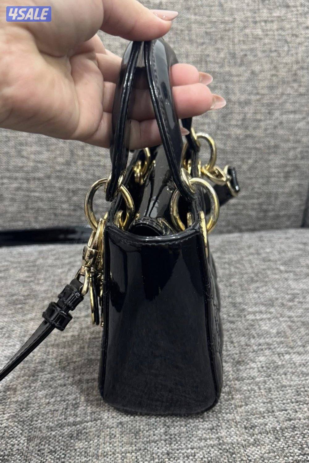 Original mini lady Dior black . Used but clean , no box no papers.1