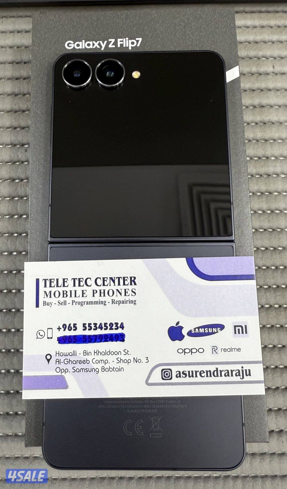 Samsung Galaxy Z Flip7 5G 256 Jet Black Used!0