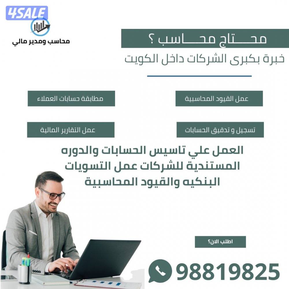 محاسب اول خبره 10 سنوات بالشركات التجاريه وابحث عن زيارات3