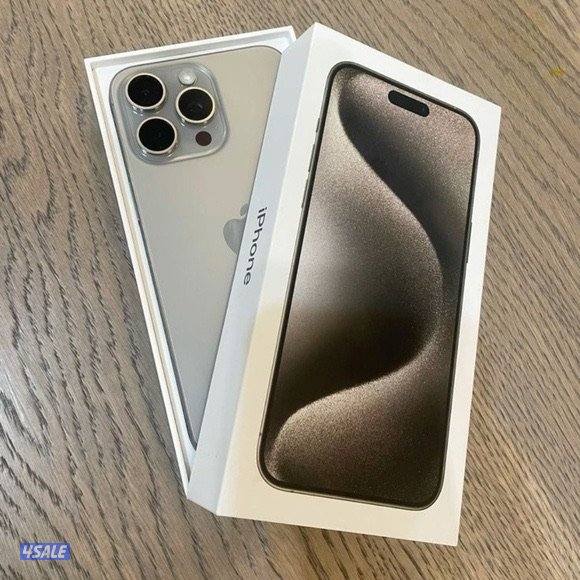 iPhone 15 Pro Max – Natural Titanium, 256GB, Battery health at 89%0