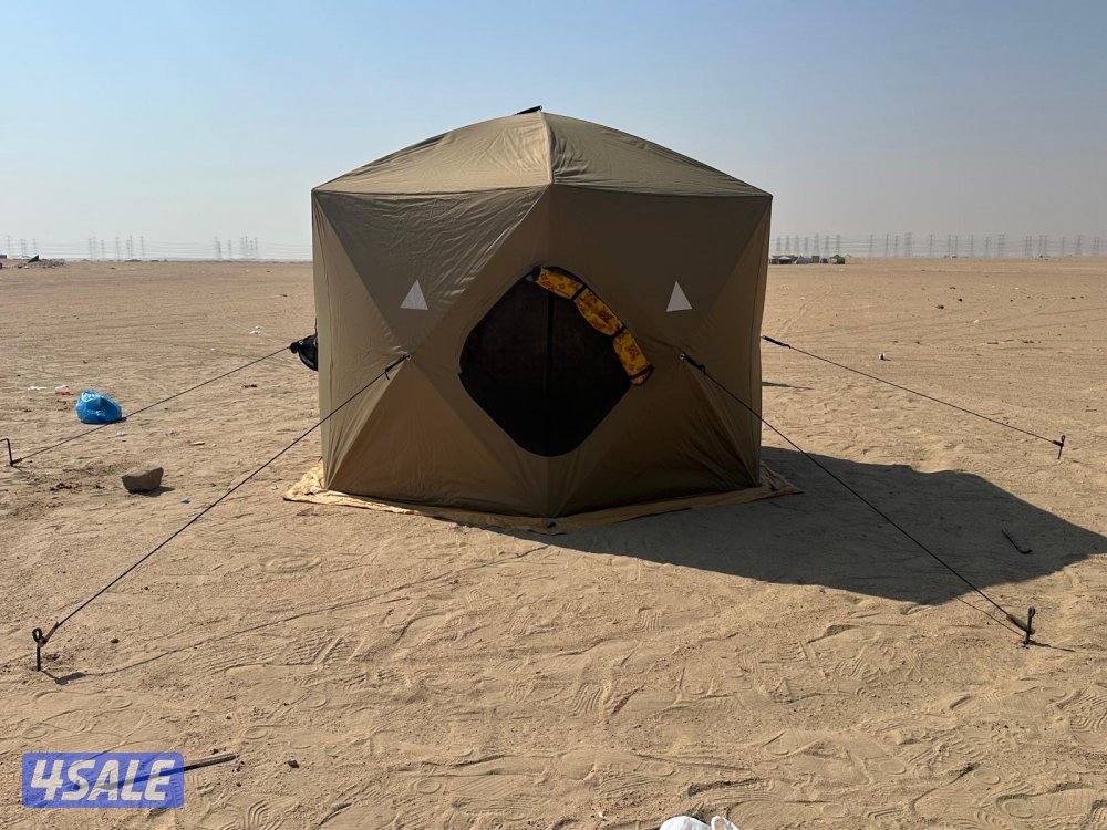 خيمه من العايش حجم ٣/٣ نظيفه حق كشتات يوجد معاه طربال للمطر1