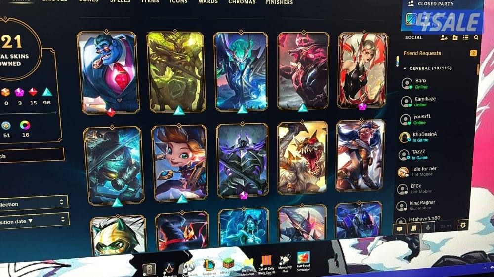 للبيع حساب ليق اوف ليجندز السعر على السوم4