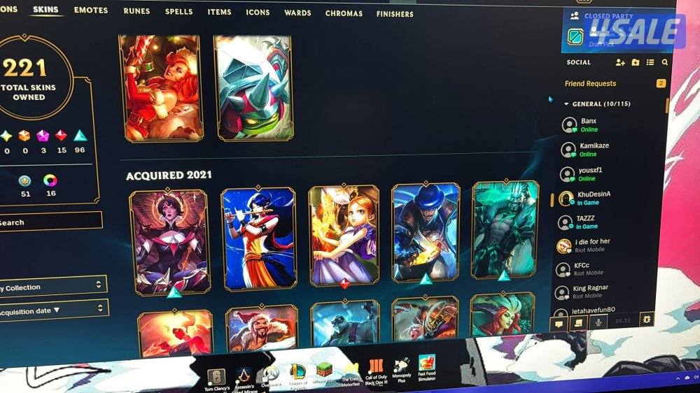 للبيع حساب ليق اوف ليجندز السعر على السوم13