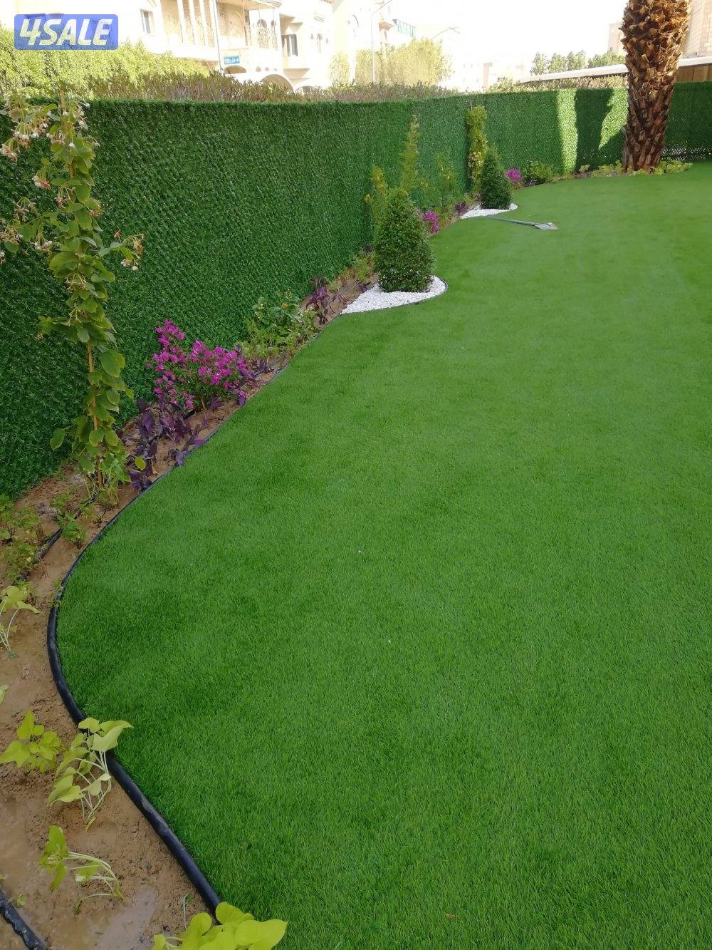 تنسيق حدائق جميع مناطق الكويت ثيل طبيعي وصناعي وسياج تركي وتمديد شبكات1