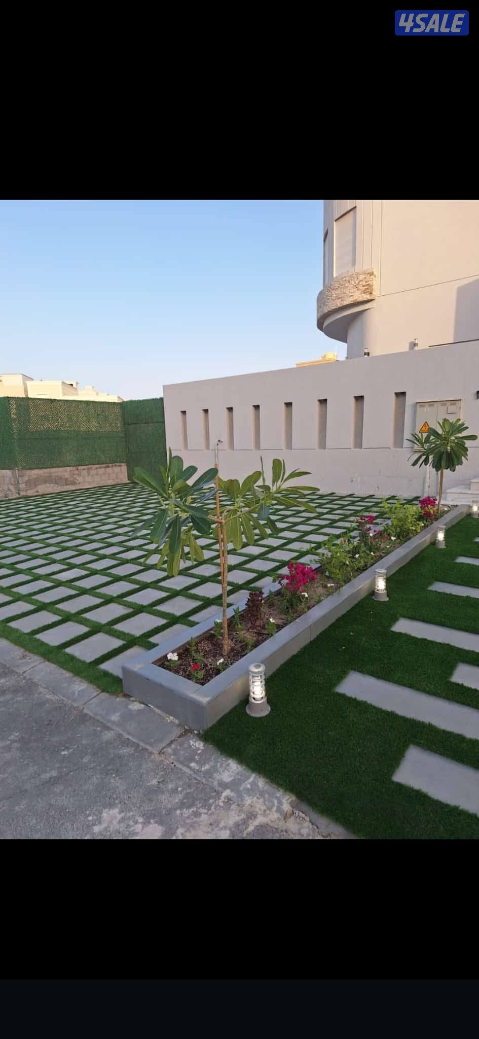 تنسيق حدائق جميع مناطق الكويت ثيل طبيعي وصناعي وسياج تركي وتمديد شبكات5