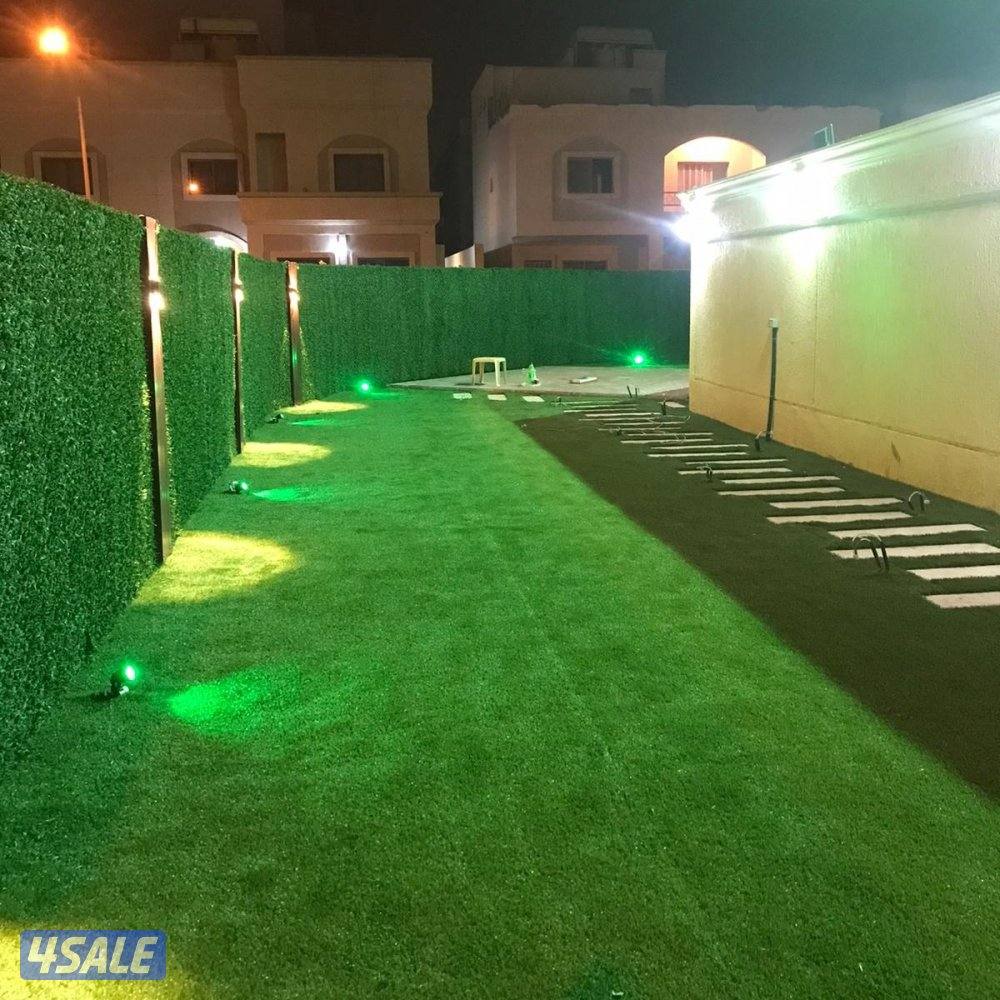 تنسيق حدائق جميع مناطق الكويت ثيل طبيعي وصناعي وسياج تركي وتمديد شبكات10