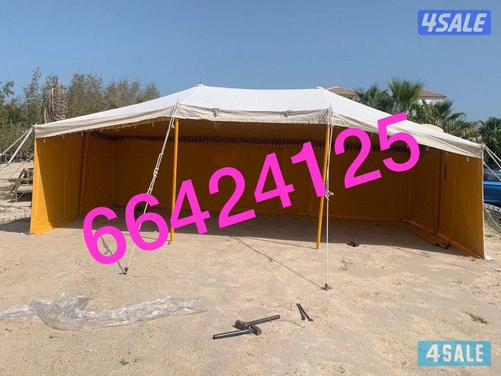 للبيع خيام جديد باكستاني ٣طبقات خام درجه اول ٢٤ ملي3