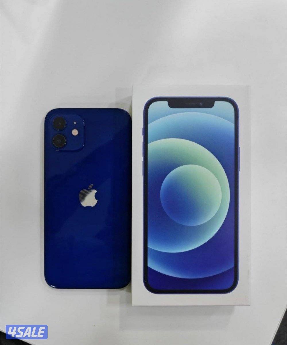 ‏iPhone 12 ‏  بطارية 75 128 جيجا  لون ازرق مع كرتونة مو مفتوح1