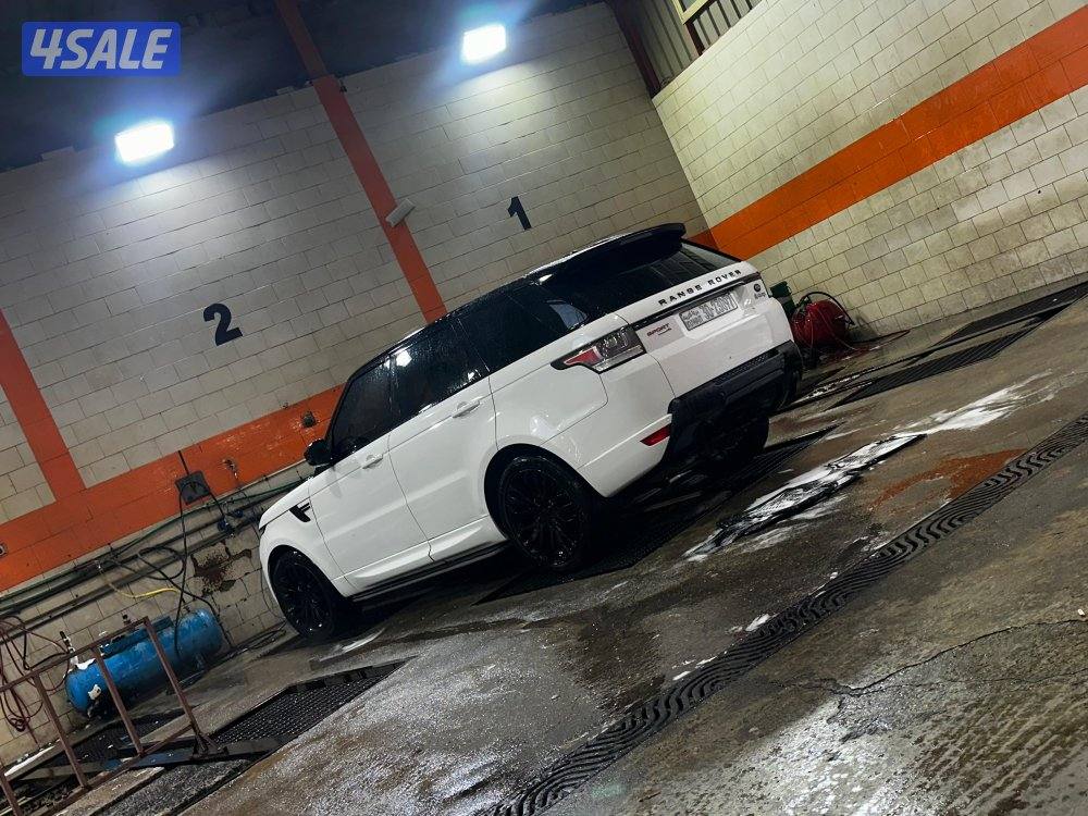 للبيع رنج سبورت موديل 2014  سته سلندر ابيض من داخل بيج يبيلة بس مكينه4