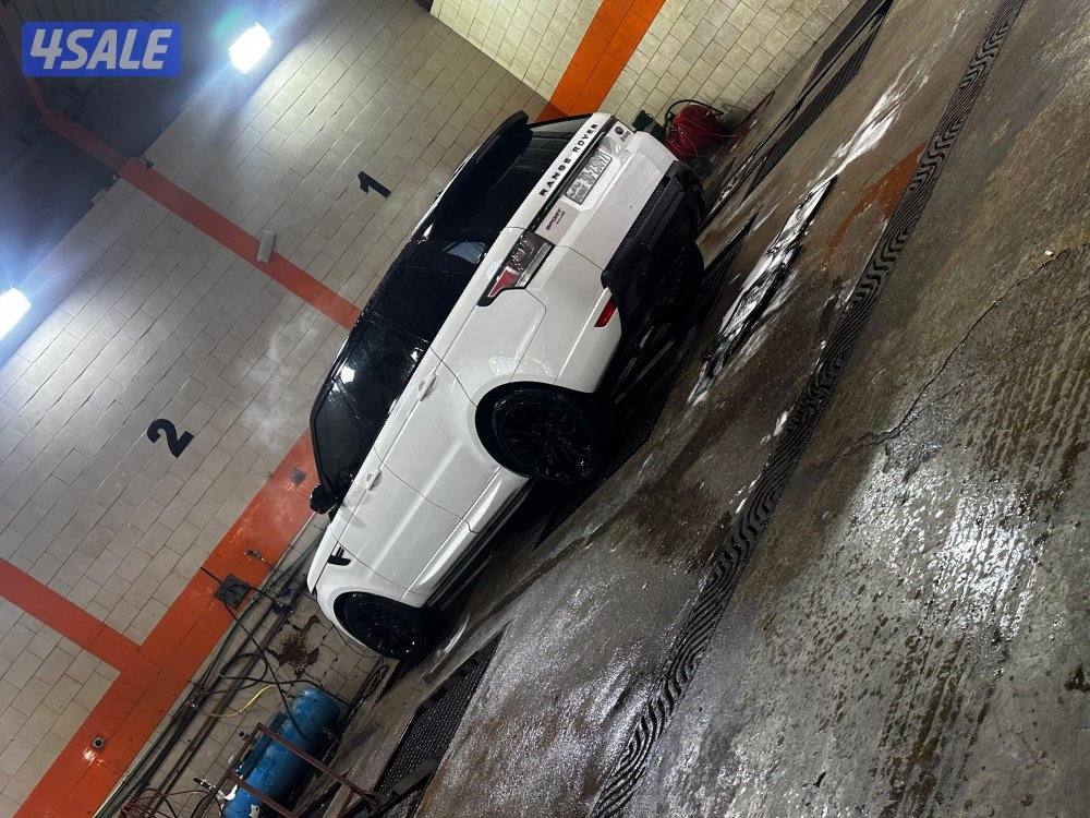 للبيع رنج سبورت موديل 2014  سته سلندر ابيض من داخل بيج يبيلة بس مكينه6