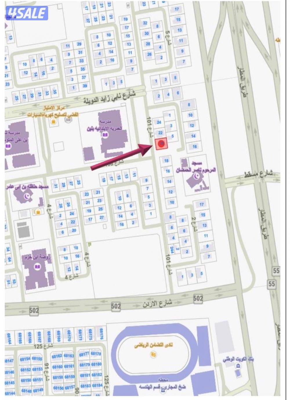 للبيع بيت بالعمريه مساحته ٧٥٠1