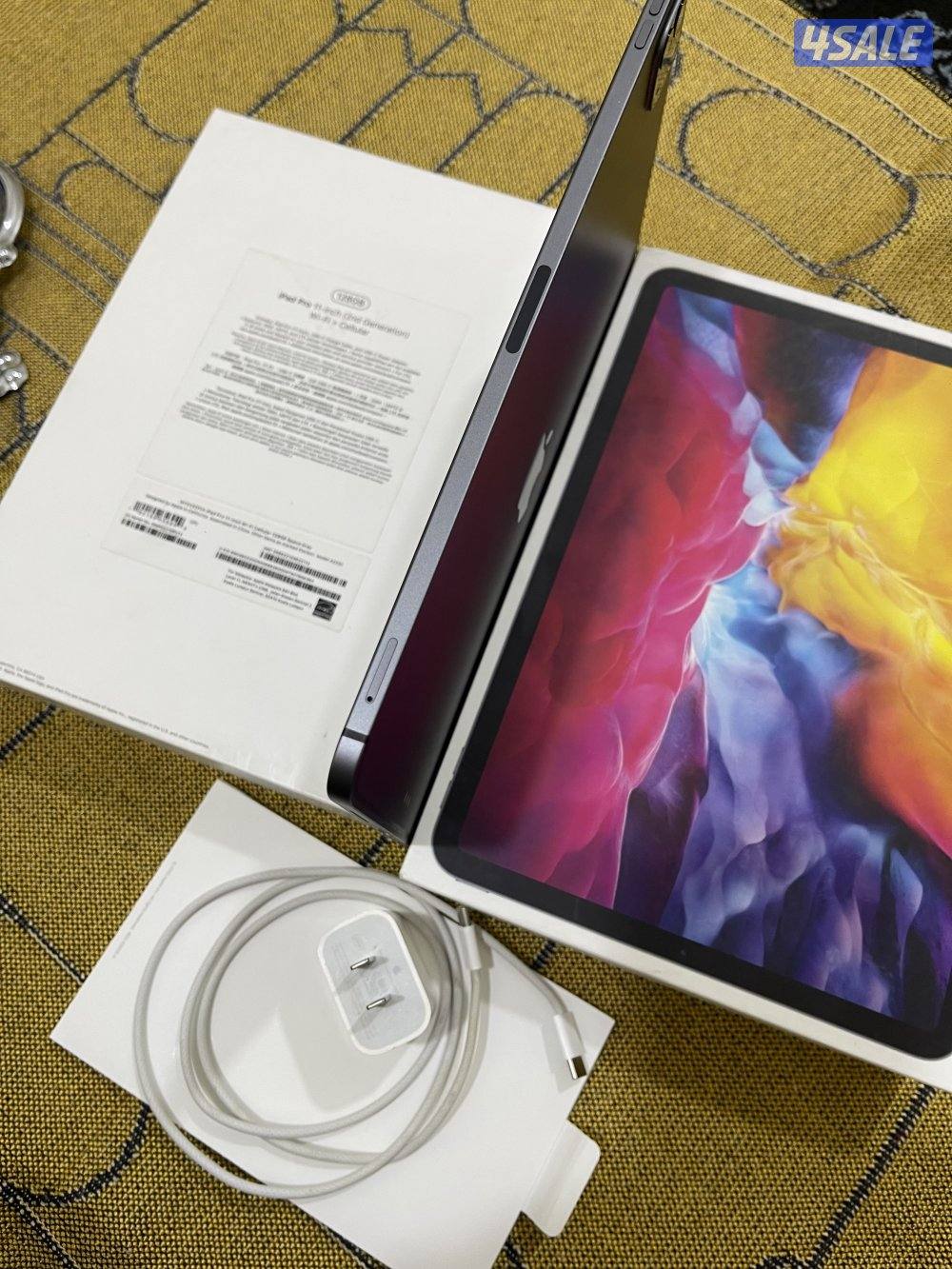 ايباد ابل برو 11 انش 128 قيقا خط شريحة نظيف وشغال تمام مع الكرتون7