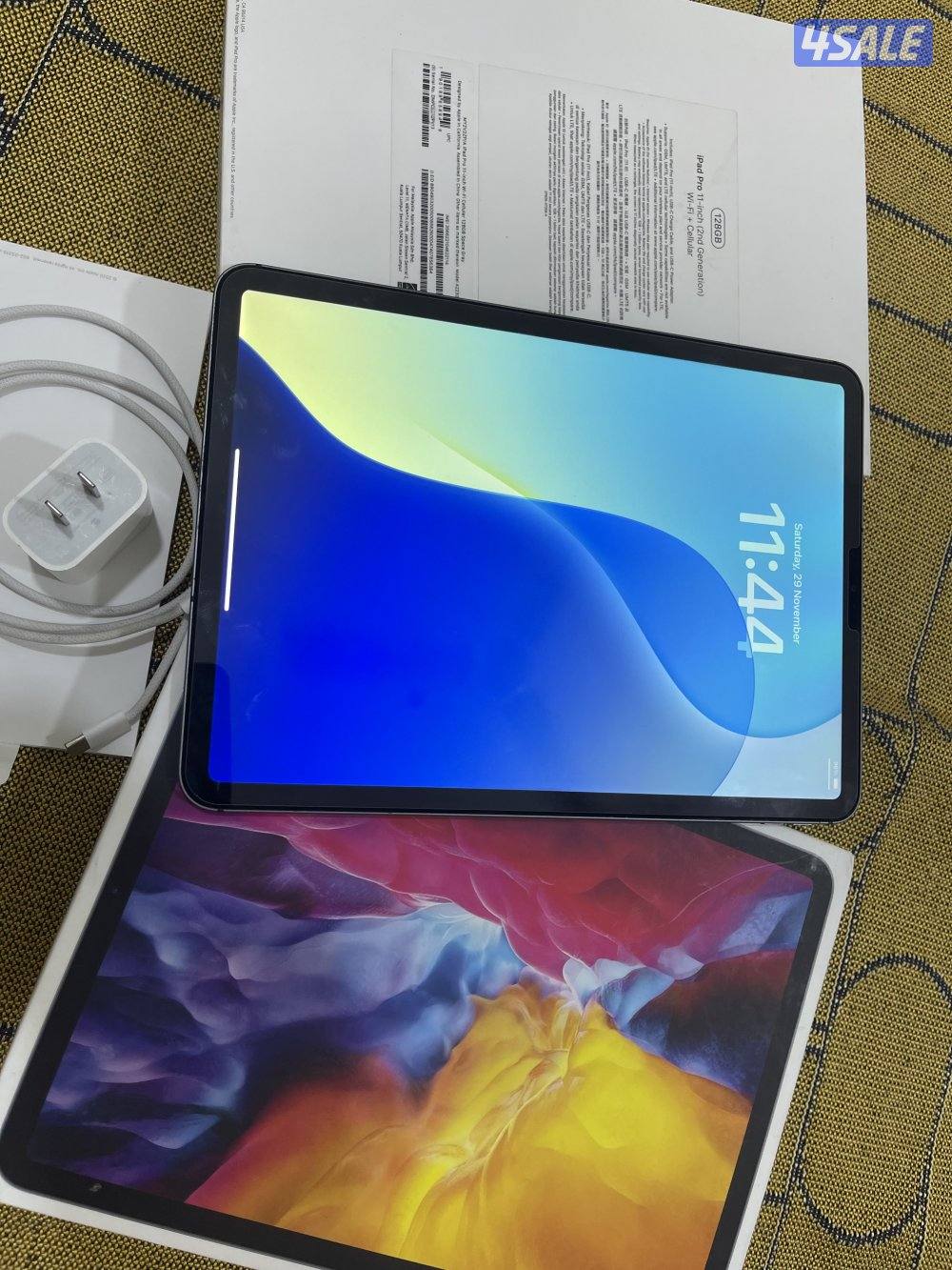 ايباد ابل برو 11 انش خط شريحة 128 قيقا الجيل الثاني نظيف0