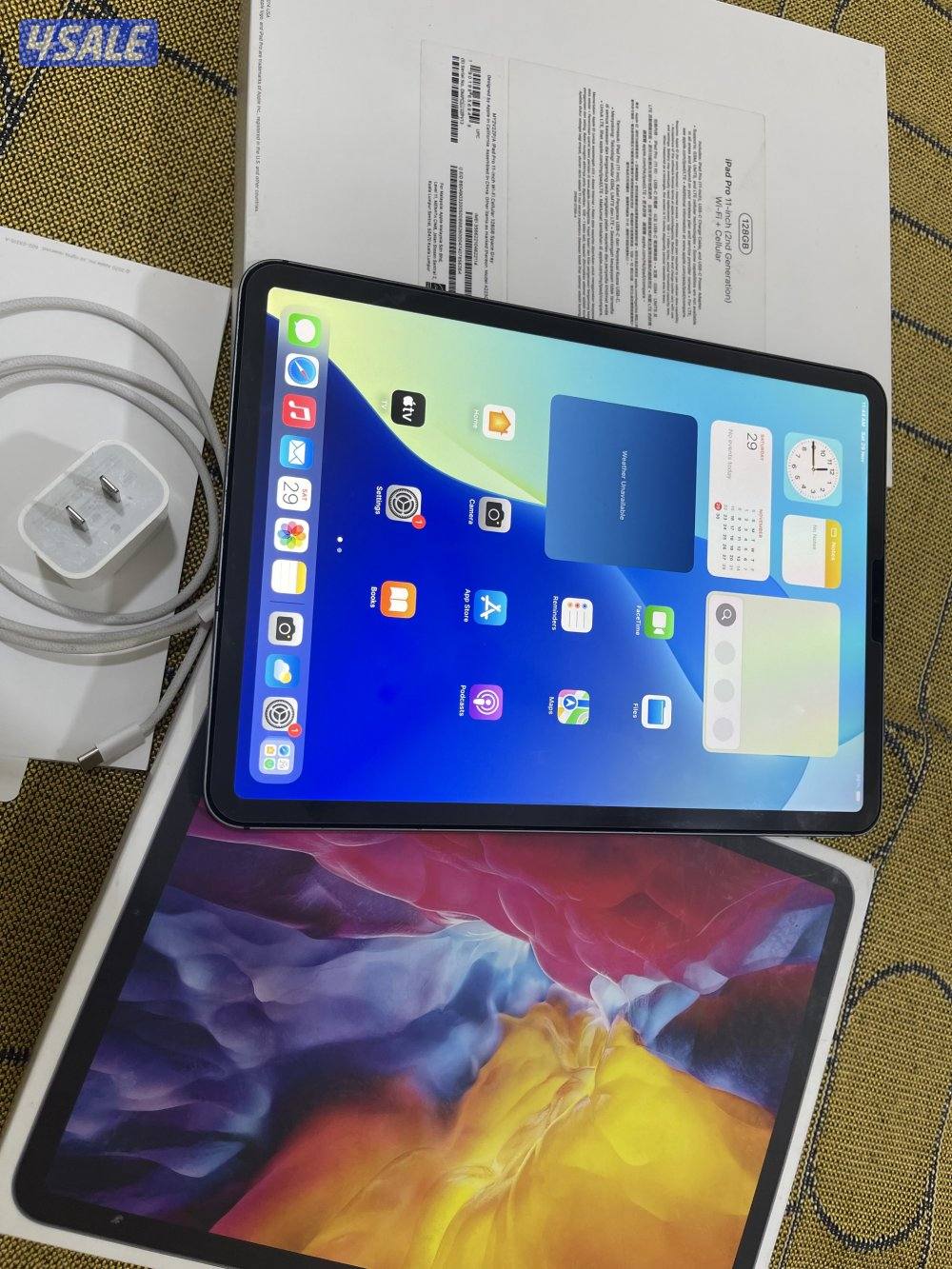 ايباد ابل برو 11 انش خط شريحة 128 قيقا الجيل الثاني نظيف2