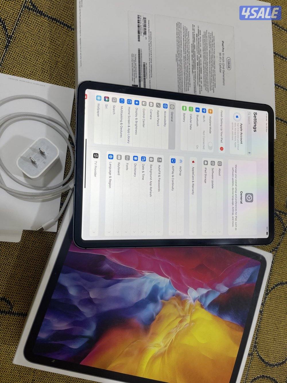 ايباد ابل برو 11 انش خط شريحة 128 قيقا الجيل الثاني نظيف3