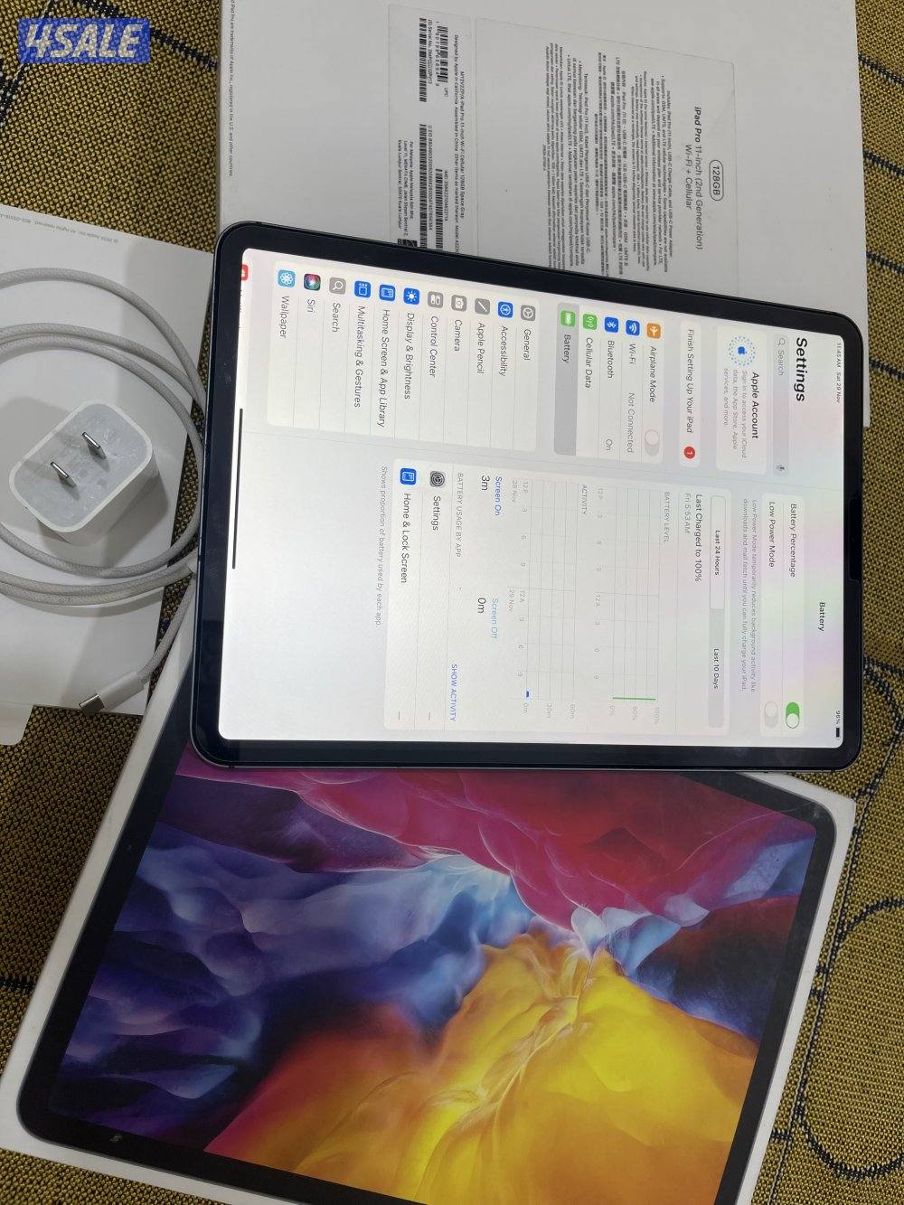 ايباد ابل برو 11 انش خط شريحة 128 قيقا الجيل الثاني نظيف5