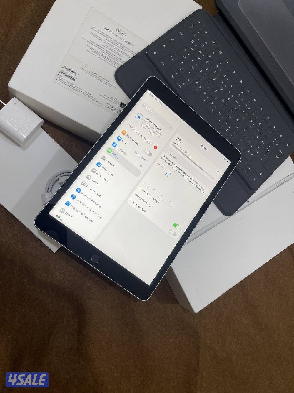 ايباد ابل 9 التاسع 64 قيقا نظيف مو مبطل ولا مصلح مع الاغراض كامله4