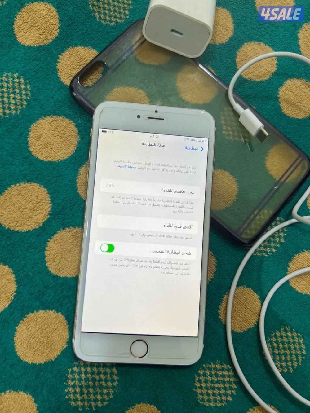 ايفون ابل 6s بلس الكبير 64 قيقا بطارية 88 نظيف وشغال تمام4