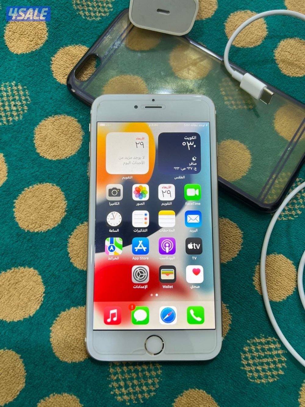 ايفون ابل 6s بلس الكبير 64 قيقا بطارية 88 نظيف وشغال تمام5