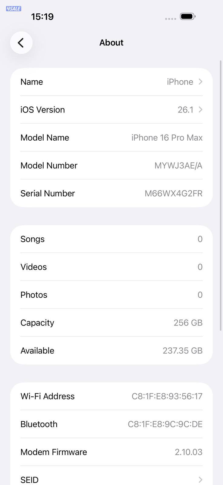 آيفون 16 برو ماكس – 256GB – تيتانيوم صحراوي | iPhone 16 Pro Max – 256G3
