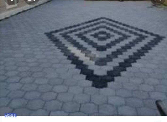 أبو علي لتركيب جميع أنواع البلاط المداخل ومضات السيارات6