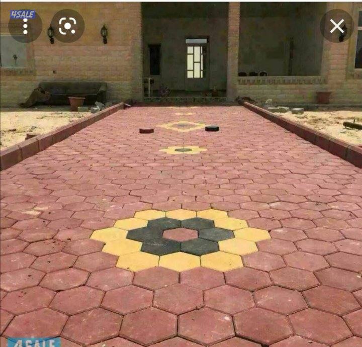 أبو علي لتركيب جميع أنواع البلاط المداخل ومضات السيارات7