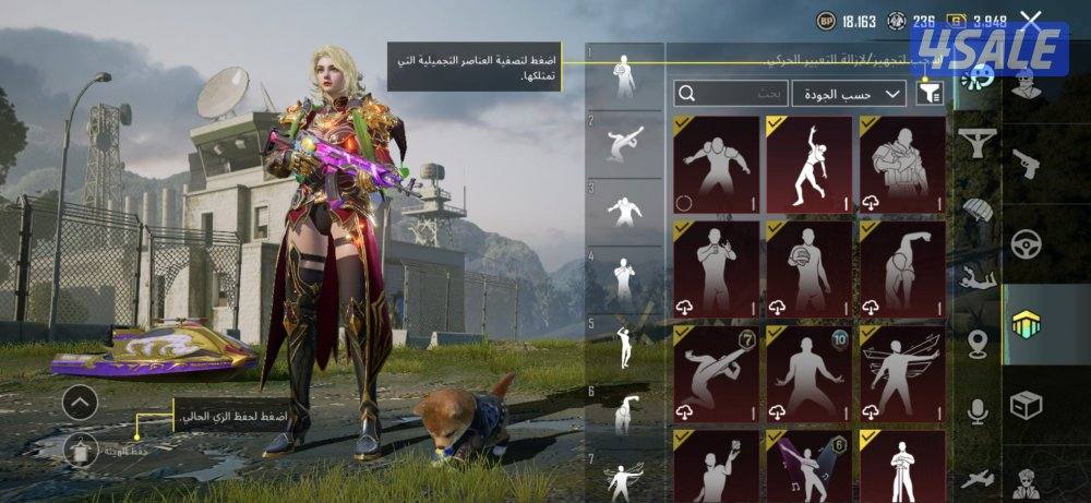 حساب ببجي للبيع مستوي 83ولفل المجموعات 65 حساب من الاخر3