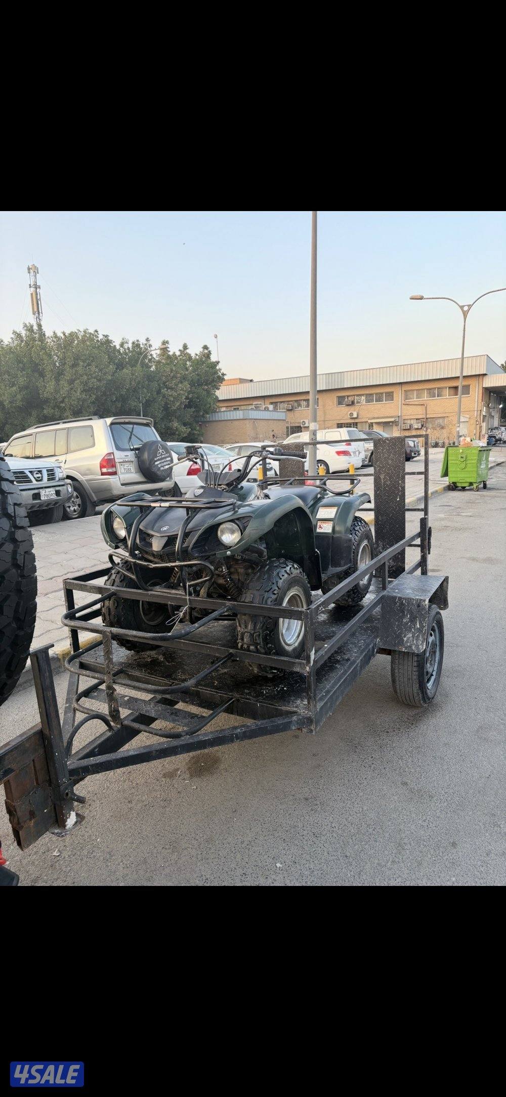 بقي قرزلي حجم 125 مع عربانه0