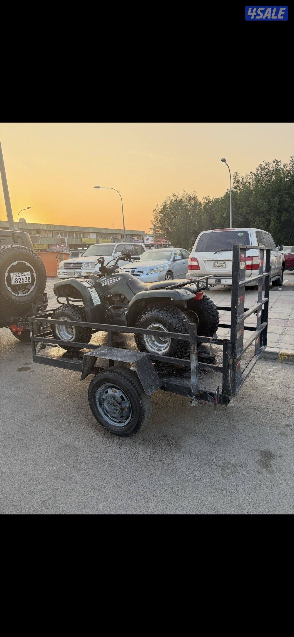 بقي قرزلي حجم 125 مع عربانه1