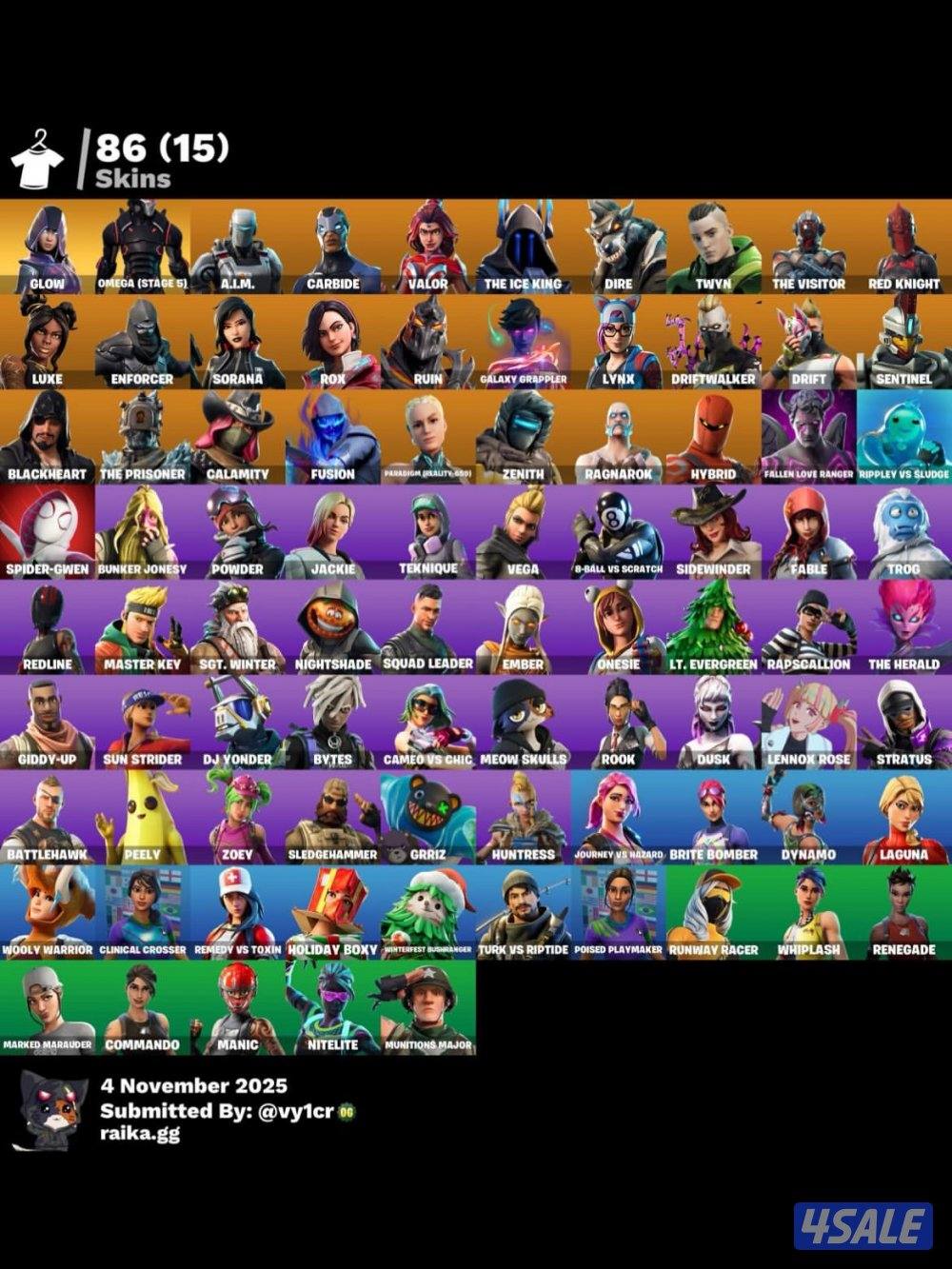 للبيع حسابات فورت صمان مدى الحياه1