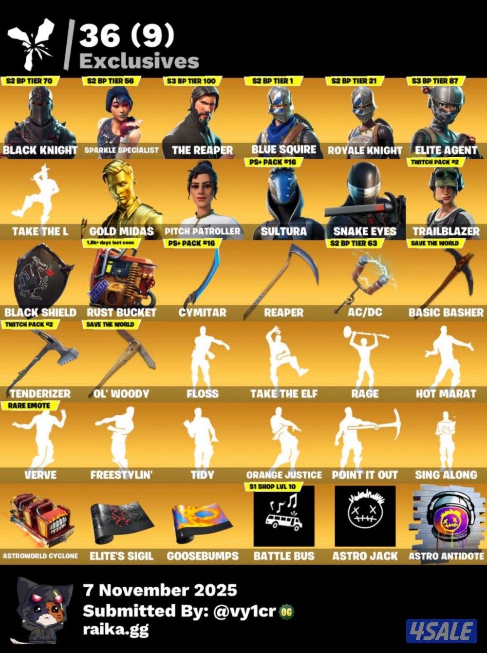 للبيع حسابات فورت صمان مدى الحياه6