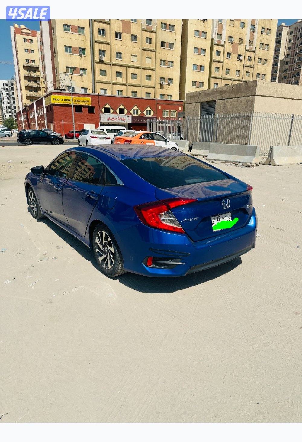 Honda civic car blue full option1