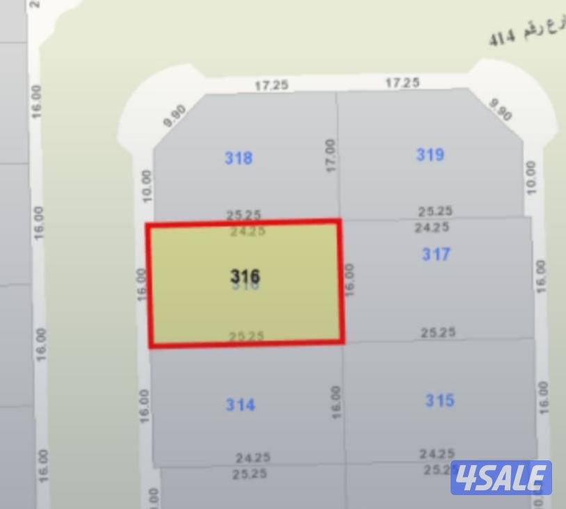 للبيع ارض في السلام ق٤اخت الزاويه  شارع واحد موقع مميز مقابل الجمعيه0