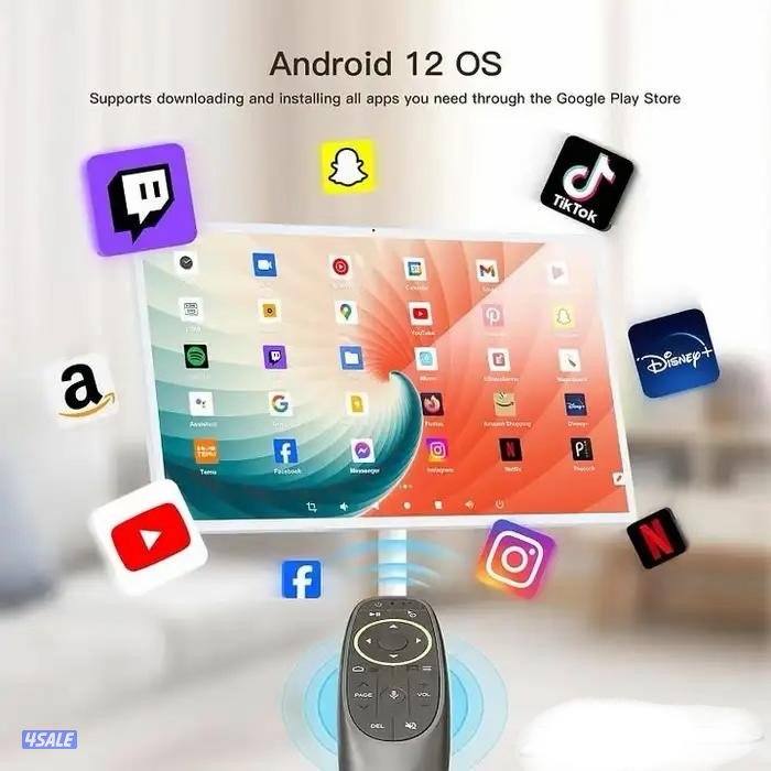 شاشة لمس ذكية تفاعلية محمولة 21.5 بوصة، بطارية 6000mAh، واي فاي 5G1