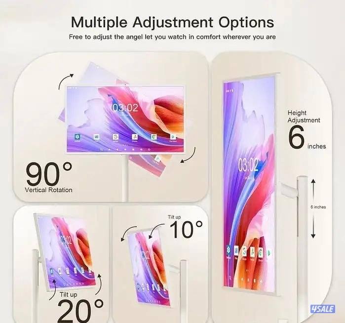 شاشة لمس ذكية تفاعلية محمولة 21.5 بوصة، بطارية 6000mAh، واي فاي 5G2